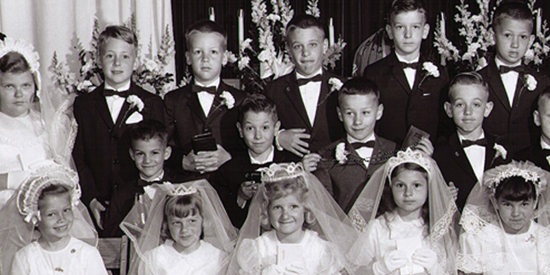 Detail of First Holy Communion Class 1964