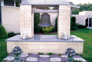Bell from original St. John Vianney church building, mission of St. Mary Parish in Nanty Glo, PA