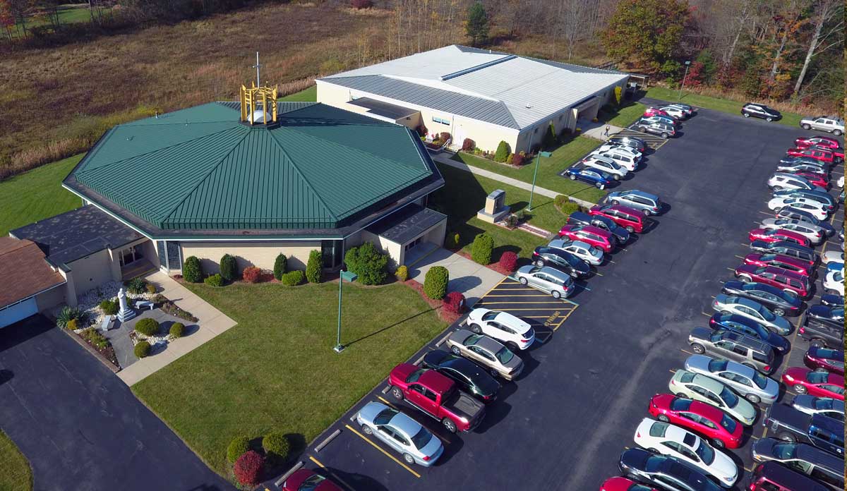 Aerial View 2018 of St John Vianney Parish Buildings