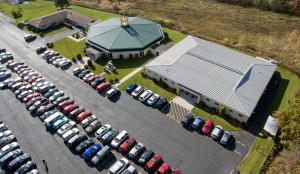 Aerial View 4-2018 of St John Vianney Parish Buildings